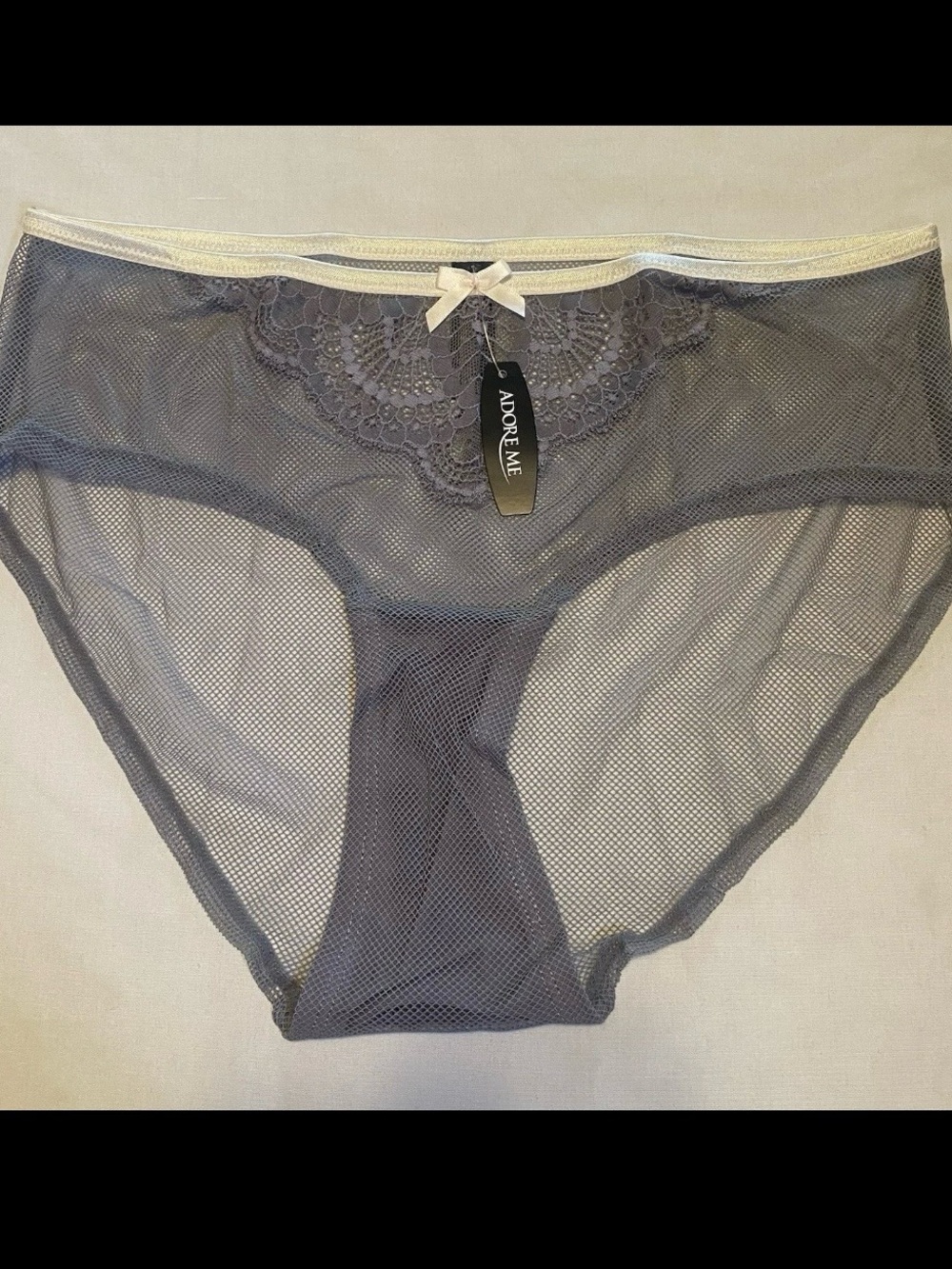 Adore Me Panty Size OX, Gray Hipster Lace Feminine Sexy Fairy
Cottagecore #0047